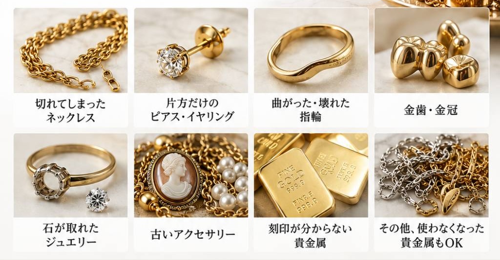 買取対象商品の例